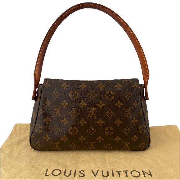 Authentic Louis Vuitton Looping Mini Monogram Shoulder Bag M51147 - Picture 2 of 16